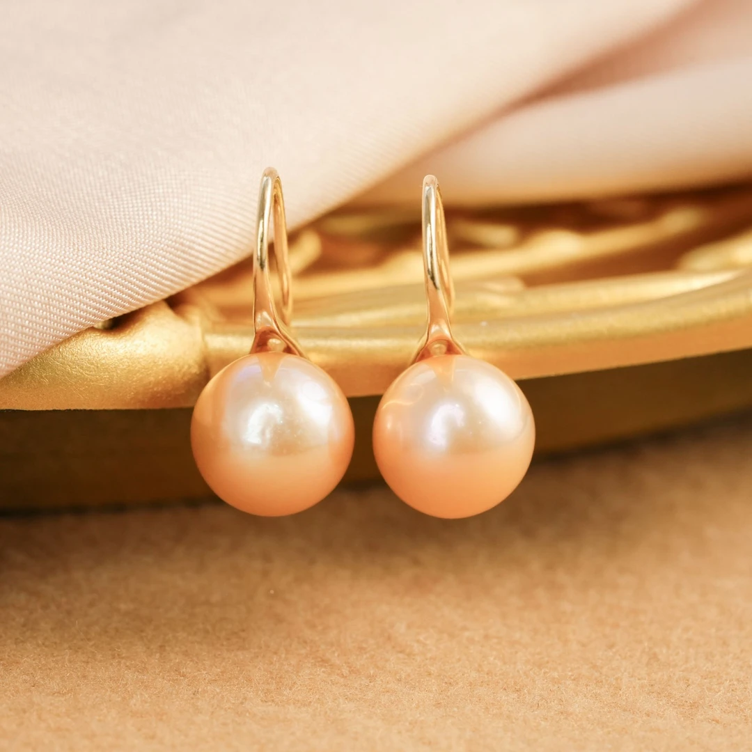 【小北严选】S925银淡水珍珠耳钩约9.5mm+【多样性发一件】-AH27X514