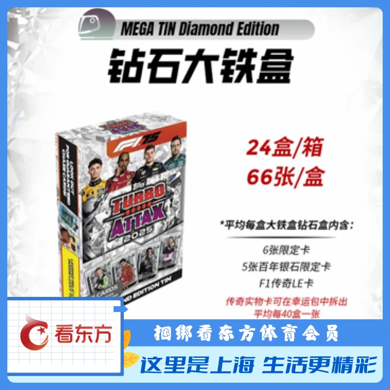 2025 Topps Turboattax  钻石大铁盒 游戏版 F1 球星卡 单盒