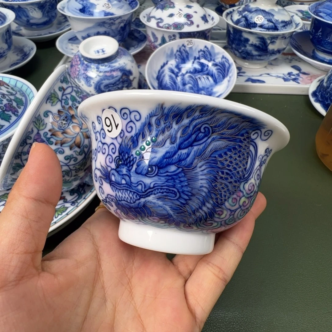景德镇纯手工纯手绘茶具木木16