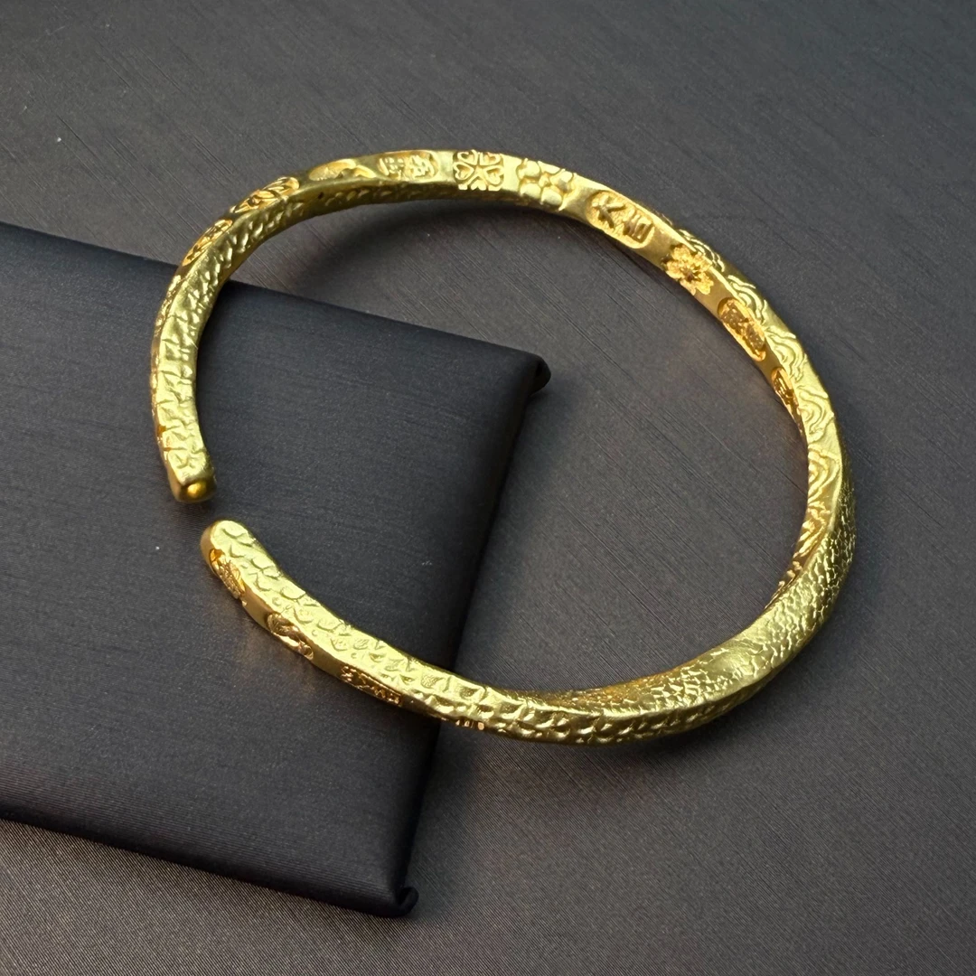 足银手镯 吉言金手镯时尚经典