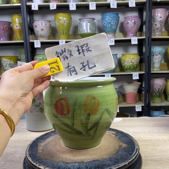 景德镇高温陶瓷花盆