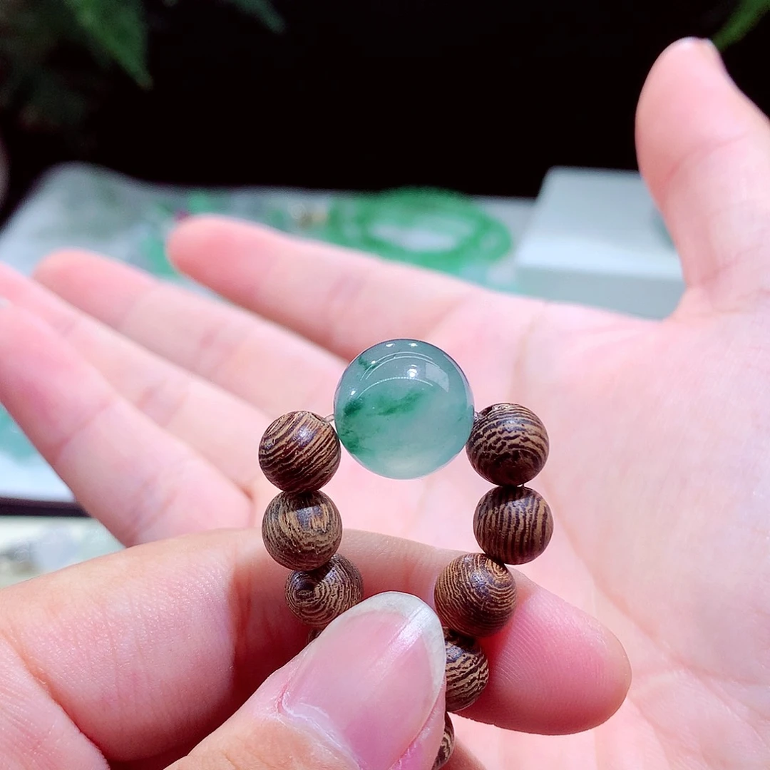 未镶嵌手串翡翠卡14mm