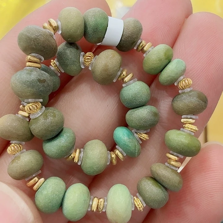 绿松石18K金镶嵌配饰