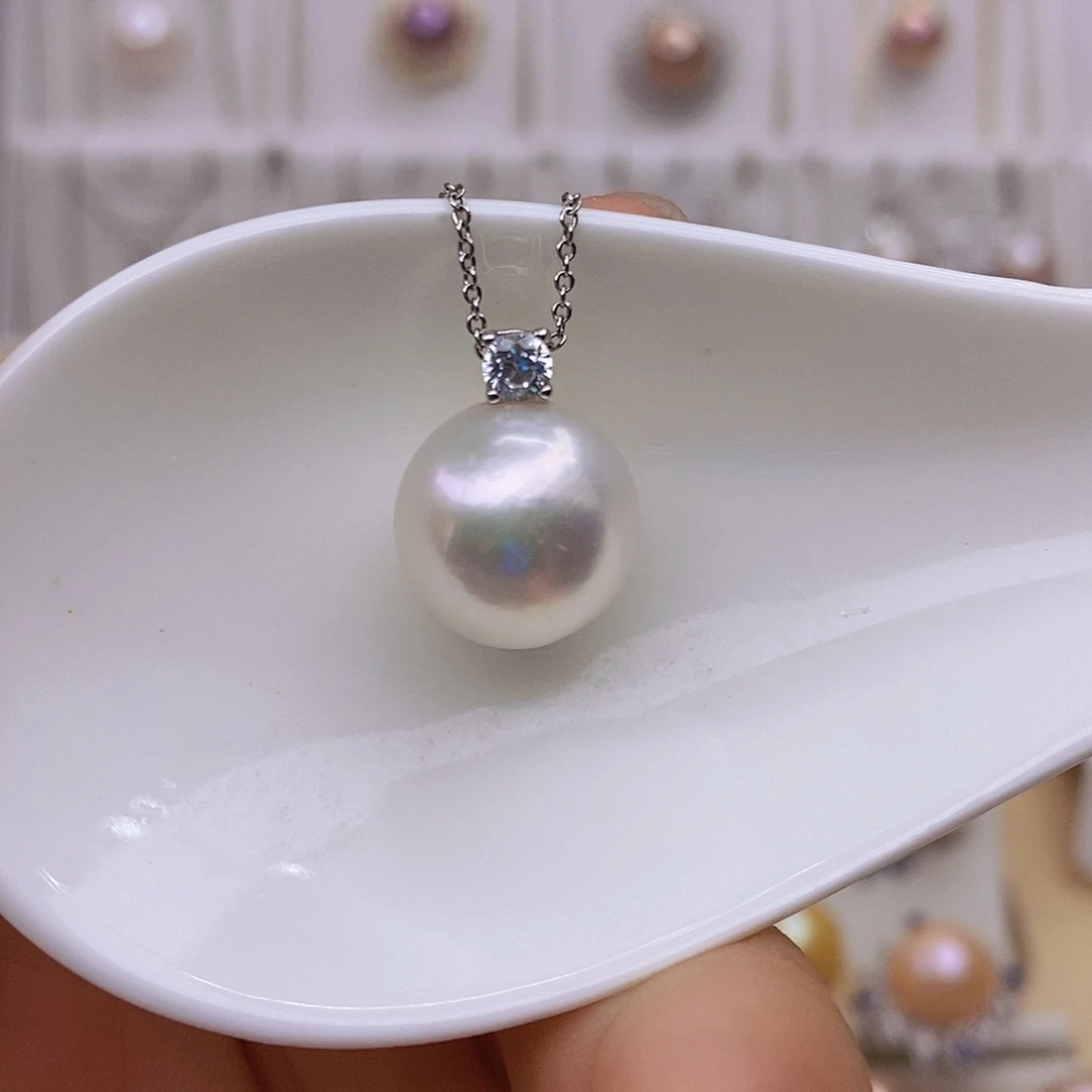 吊坠(赠链)银S925镶嵌淡水珍珠