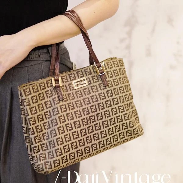 大吉中古/fendi芬迪老花小托特单肩包