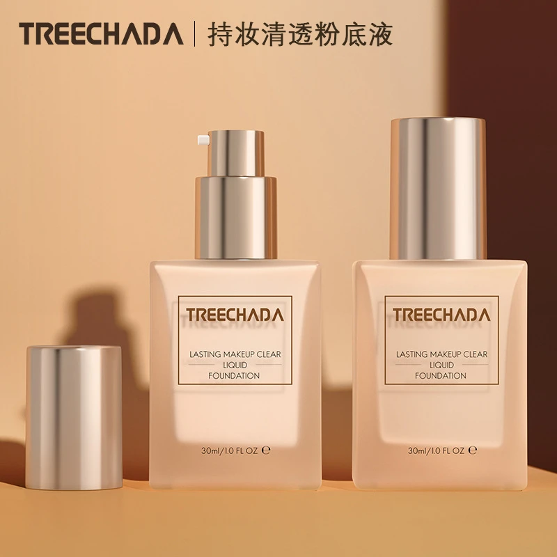 泰国TREECHADA清透持妆粉底液遮瑕保湿提亮美空粉底液透气