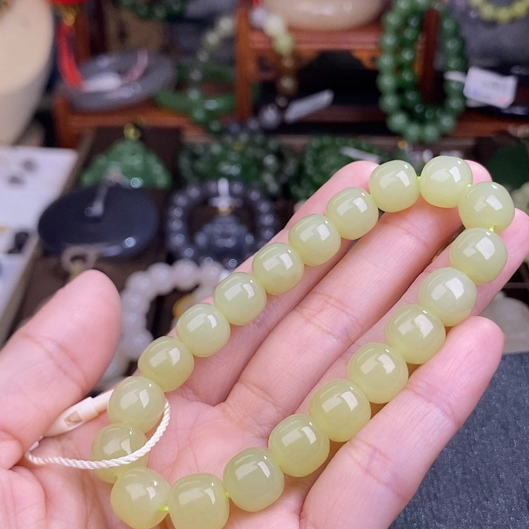 和田玉黄口手链清货价未镶嵌