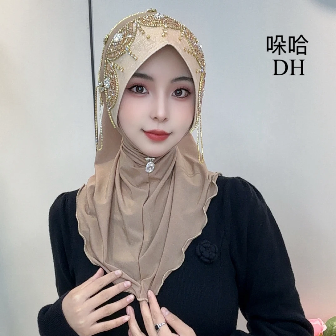 哚哈新款轻奢版星淘纱全帽檐送吸扣