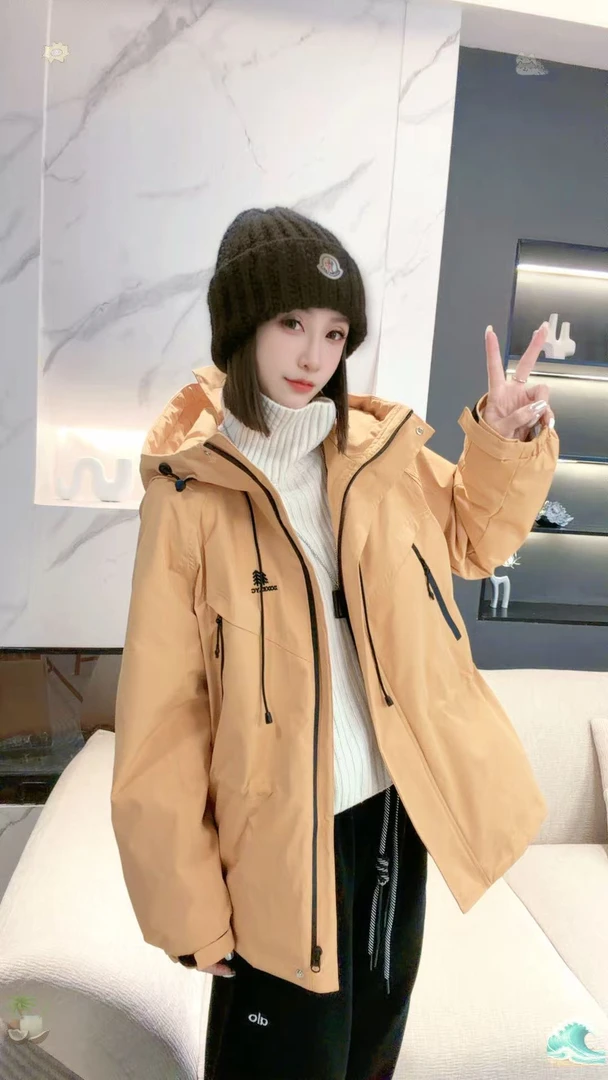 熙薇【轻暖结界】2025秋冬新款时尚潮牌羽绒冲锋衣外套H6175