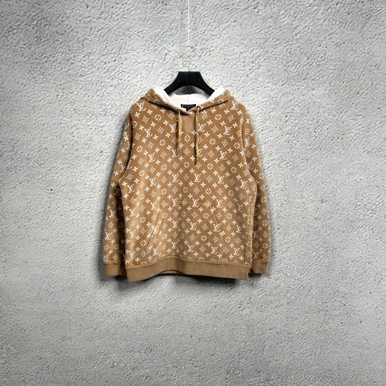 99新 LouisVuitton/路易威登 23款 焦糖色 满印老花logo丝绒  L