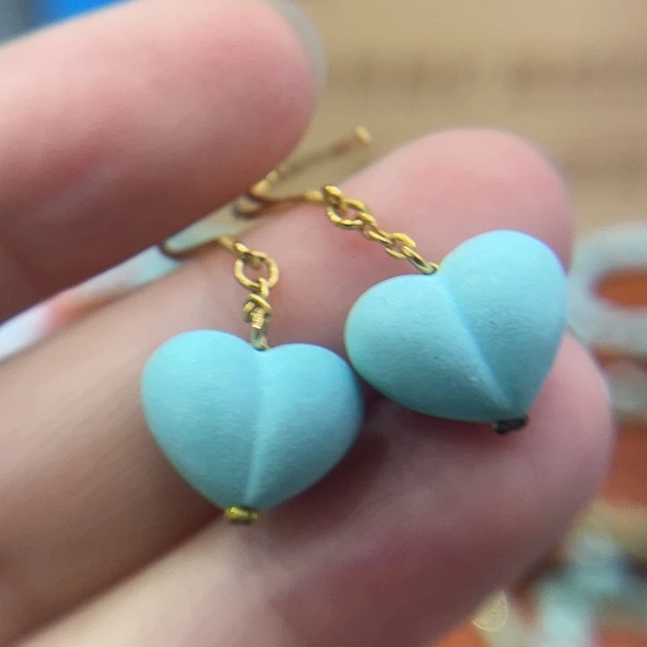 绿松石18K金镶嵌珠宝奇石