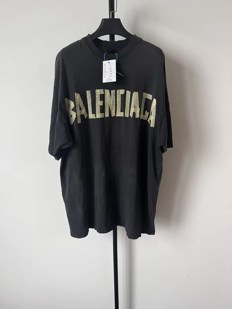 未使用 Balenciaga/巴黎世家 胶带短袖