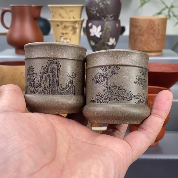 紫砂茶杯宜兴主人杯