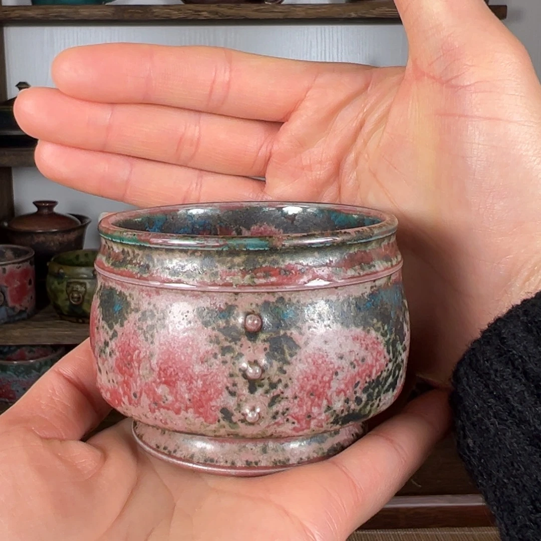 陶摆件神后原产地钧瓷主人杯