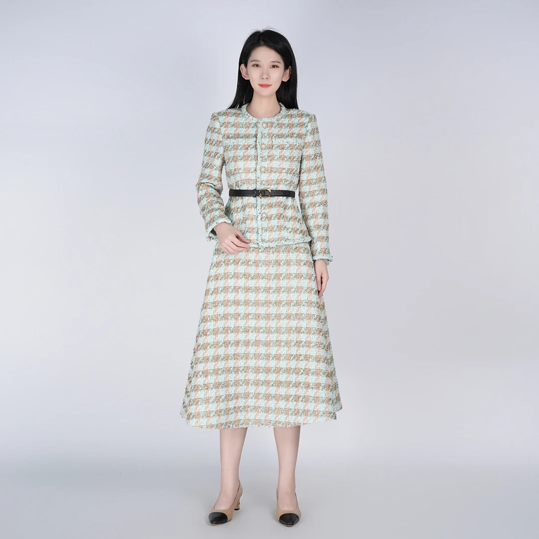 【会员专享】小香风精致女多汁阳光香风套装HCSS051028+HCSS051029