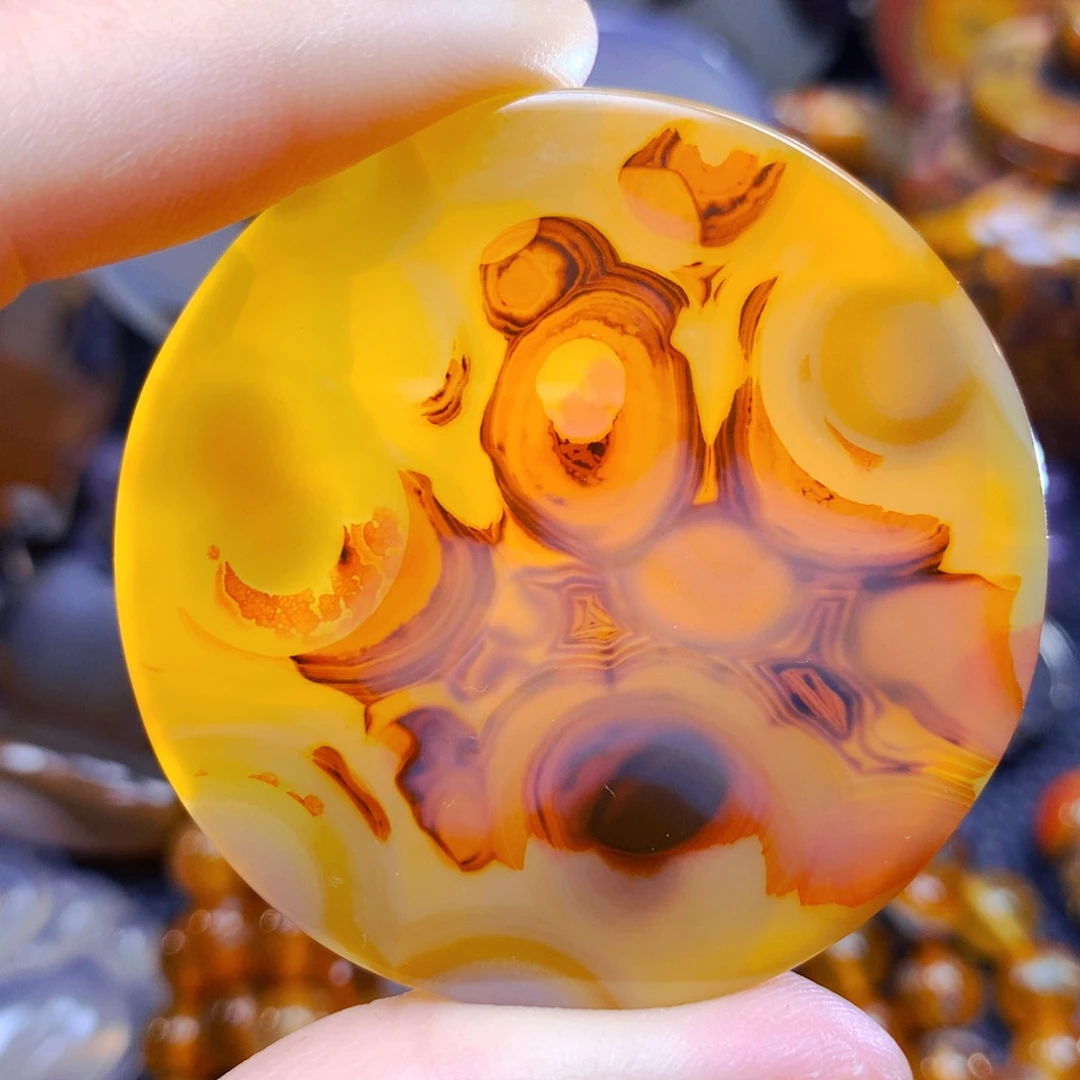 玛瑙/玉髓吊坠6未镶嵌淡****w