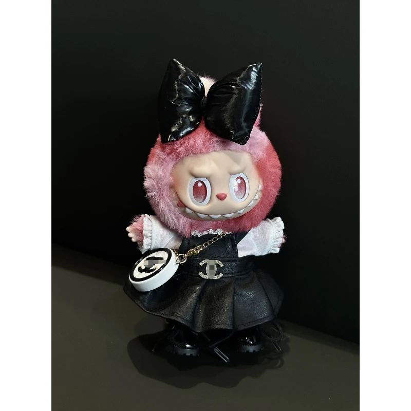 仅衣服】labubu爱的娃衣奢侈品牌限定娃衣拉布布衣服皮裙套装