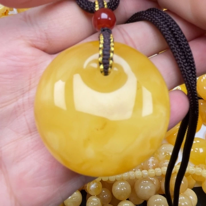 裸石蜜蜡未镶嵌蜜蜡有瑕公主扣