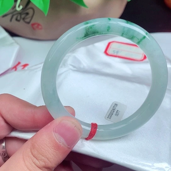 翡翠手镯未镶嵌圆条026