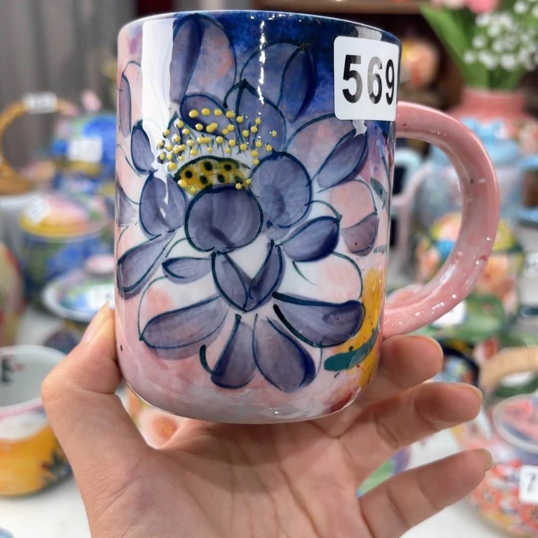 景德镇手绘高温釉下彩陶瓷茶具