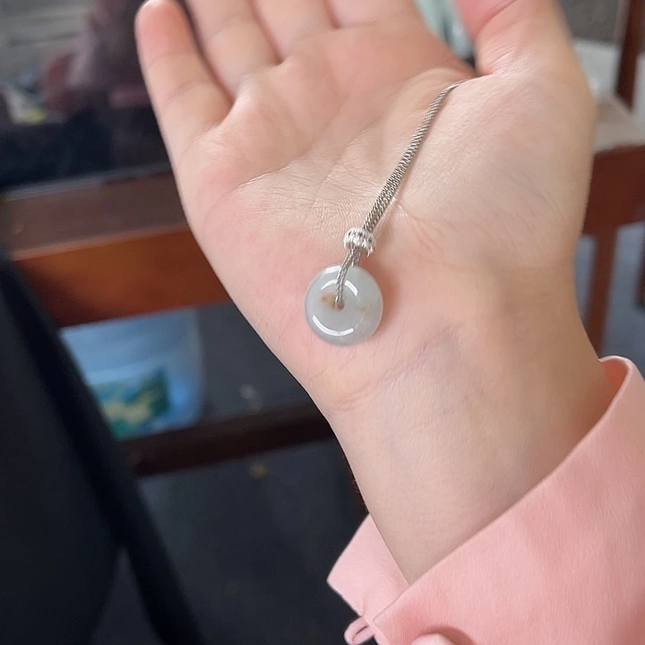 颈饰合金翡翠平安扣