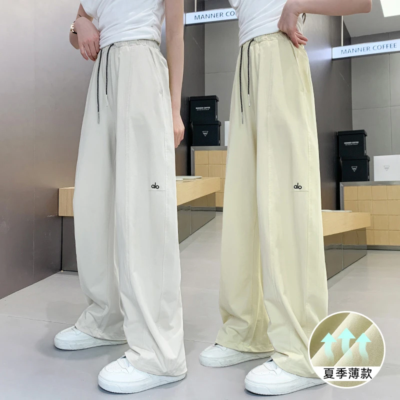 2025新款女童夏季薄款速干裤百搭简约时尚小众中大童宽松休闲裤