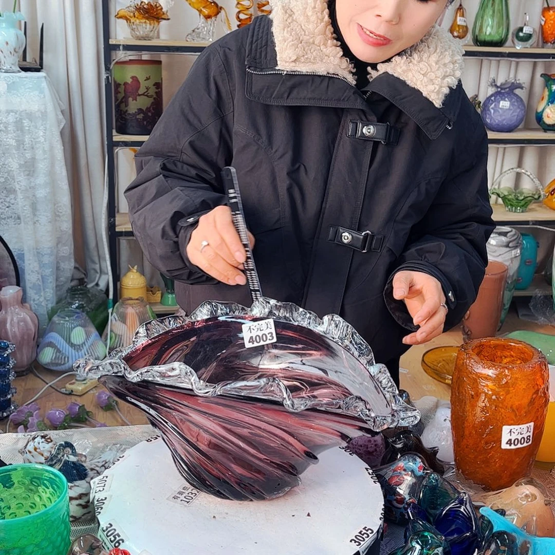 4003果斗家悦琉璃工艺品不完美