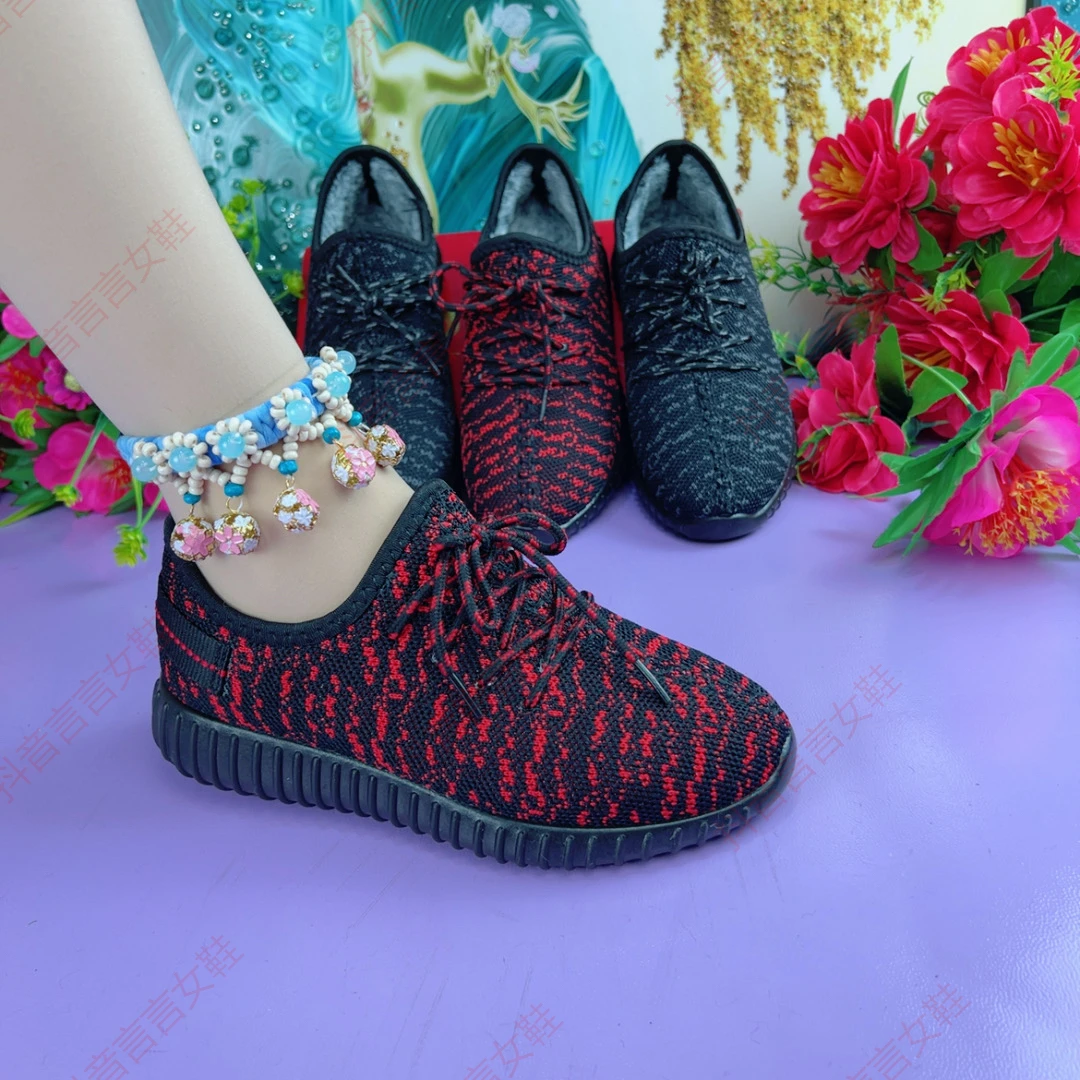 2025新款老北京软底防滑加绒加厚休闲妈妈棉鞋6637-1