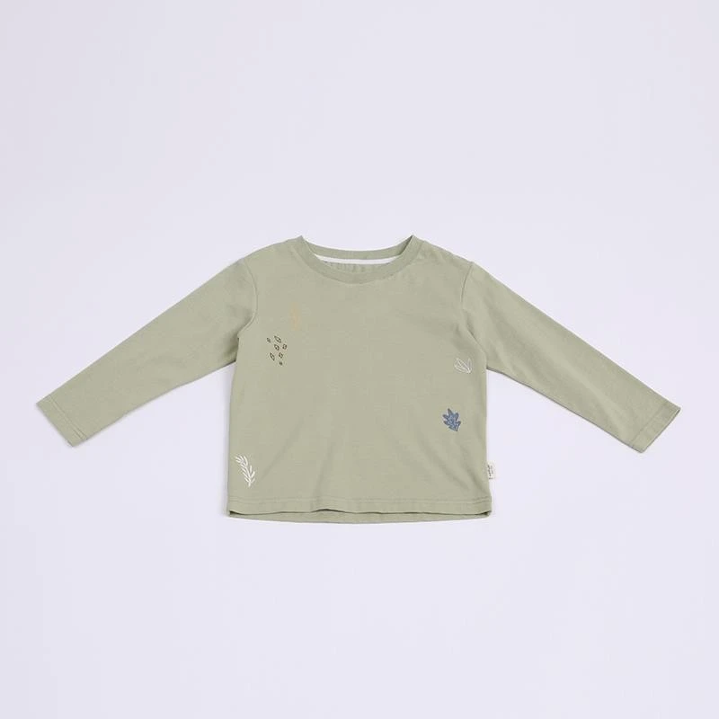 套装女亲子休闲长袖T恤春秋长袖纯色休闲上衣3131021798