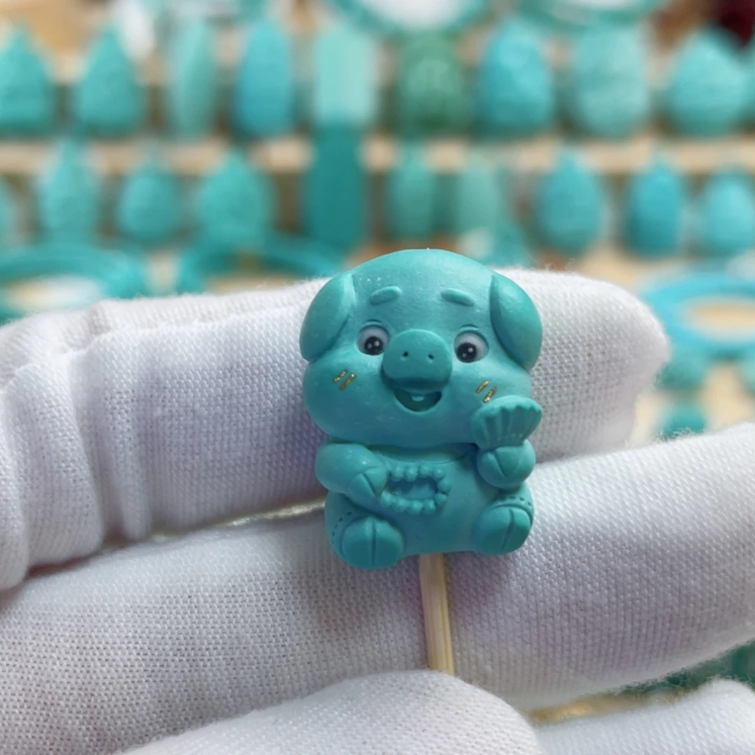 未镶嵌绿松石珠宝奇石