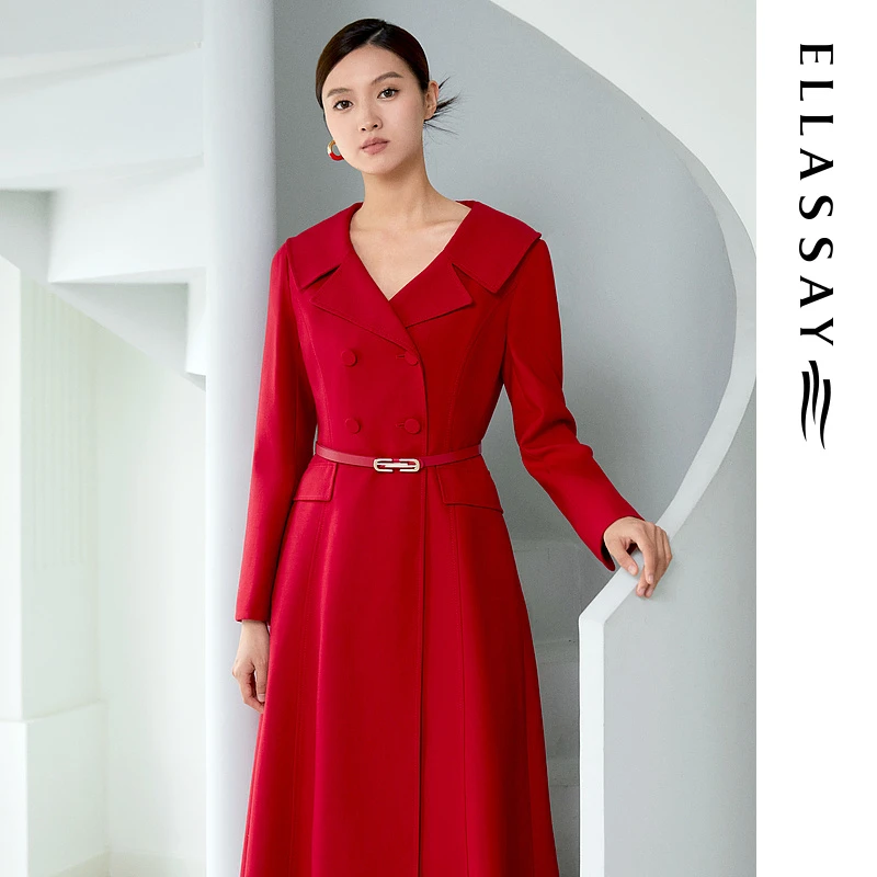 【粉丝专享】歌力思冬季高级质感连衣裙女EWF343Y08400