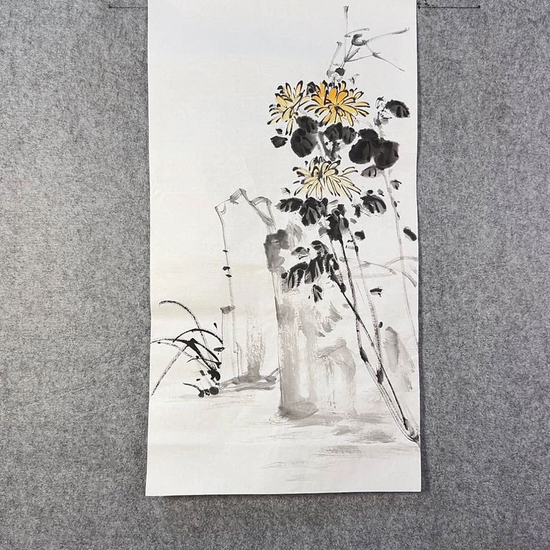 国画630 牡丹之花之叶的颜色与叶