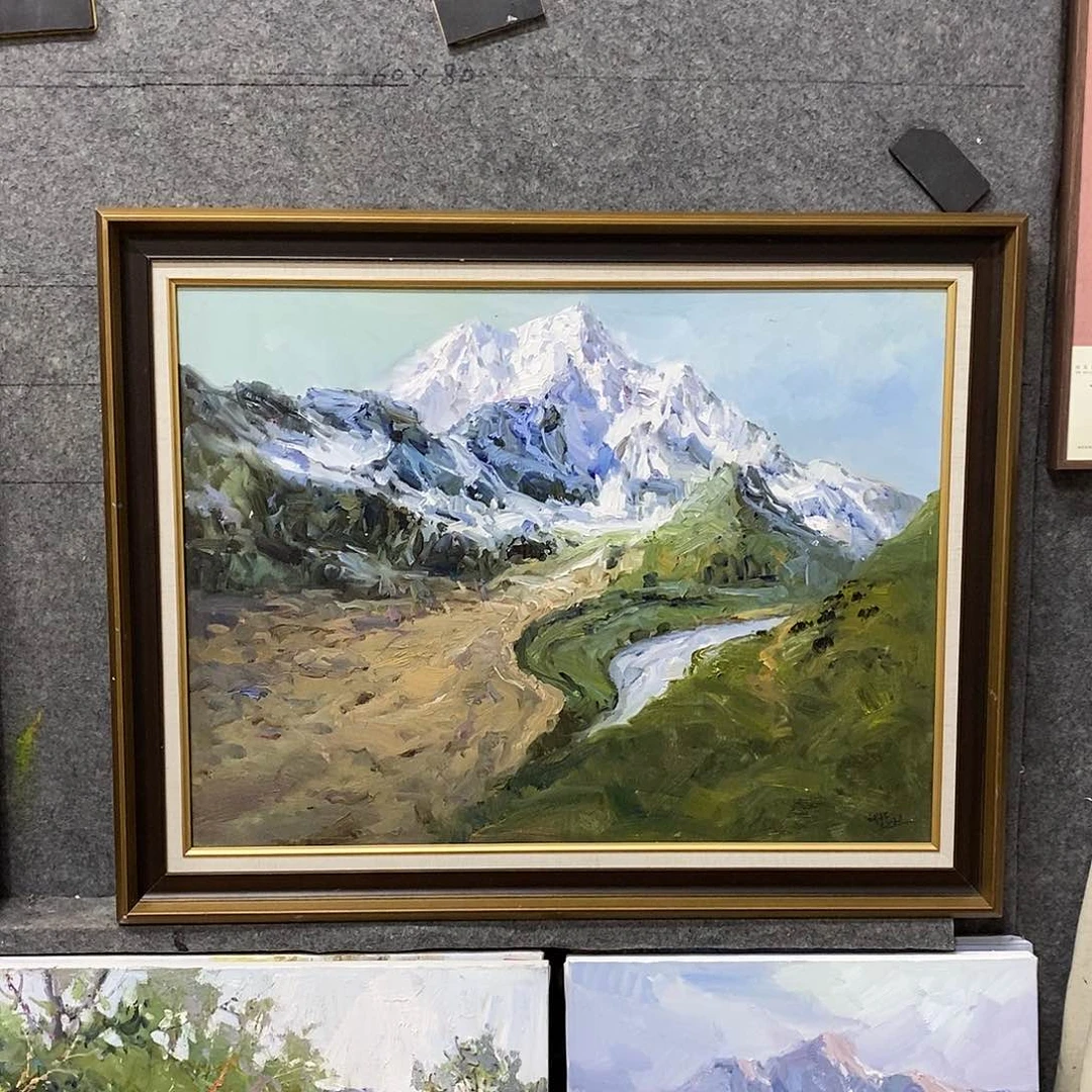 油画带外框画芯尺寸60x 80 c m