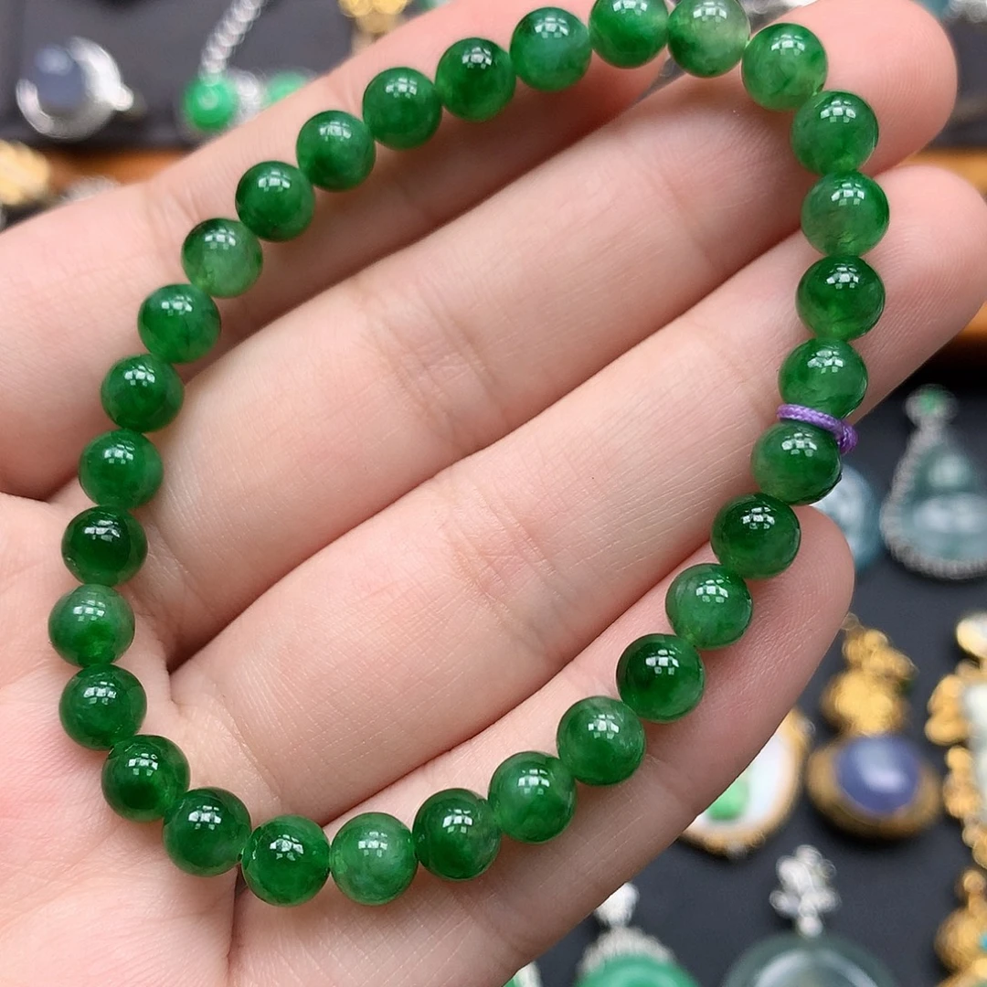 翡翠未镶嵌手链手串