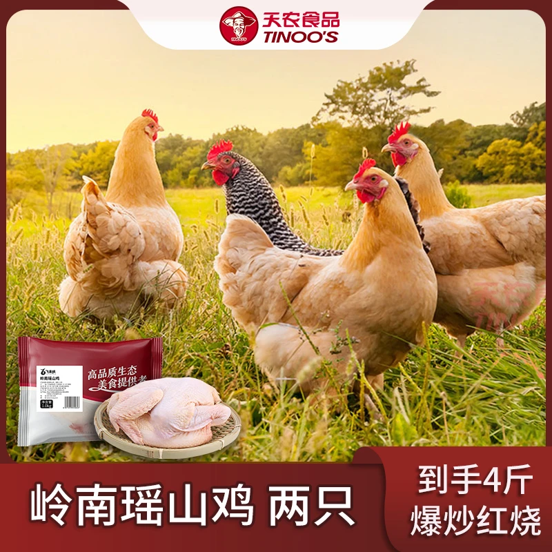 【天农】岭南瑶山鸡 两只装 单只净重1.0kg以上/只