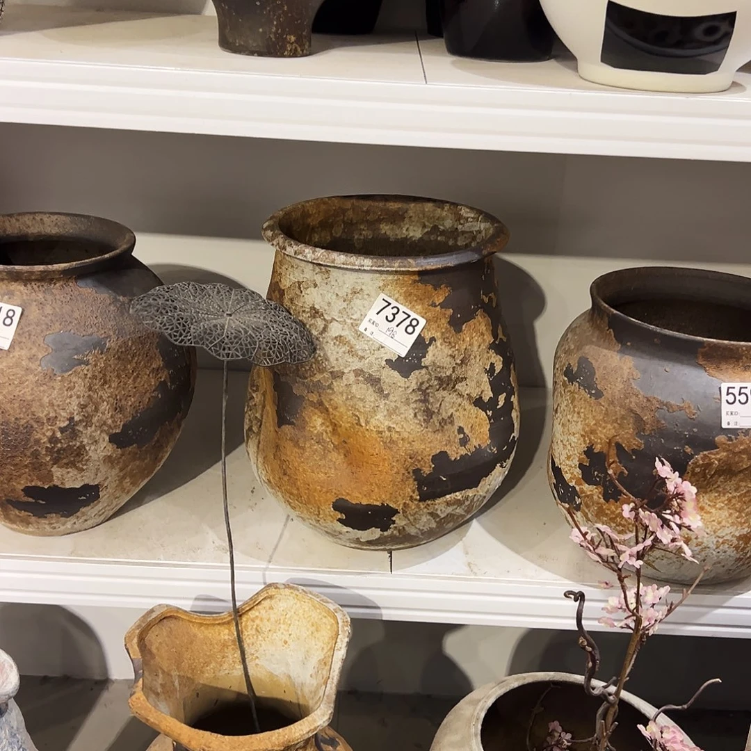 瓶7378高33口19陶瓷花瓶无孔