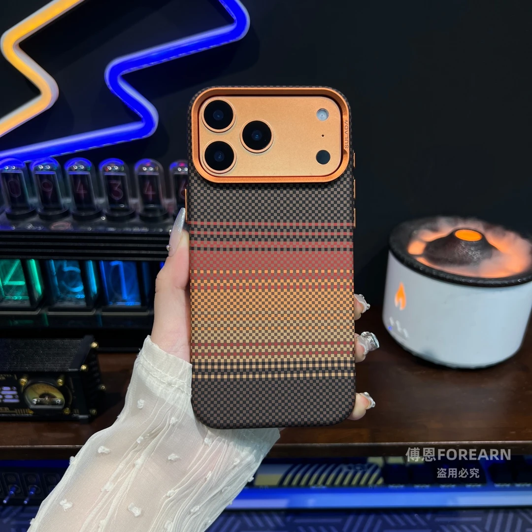 适用于iPhone苹果17ProMax手机壳新款17pro保护套17磁吸碳纤维纹