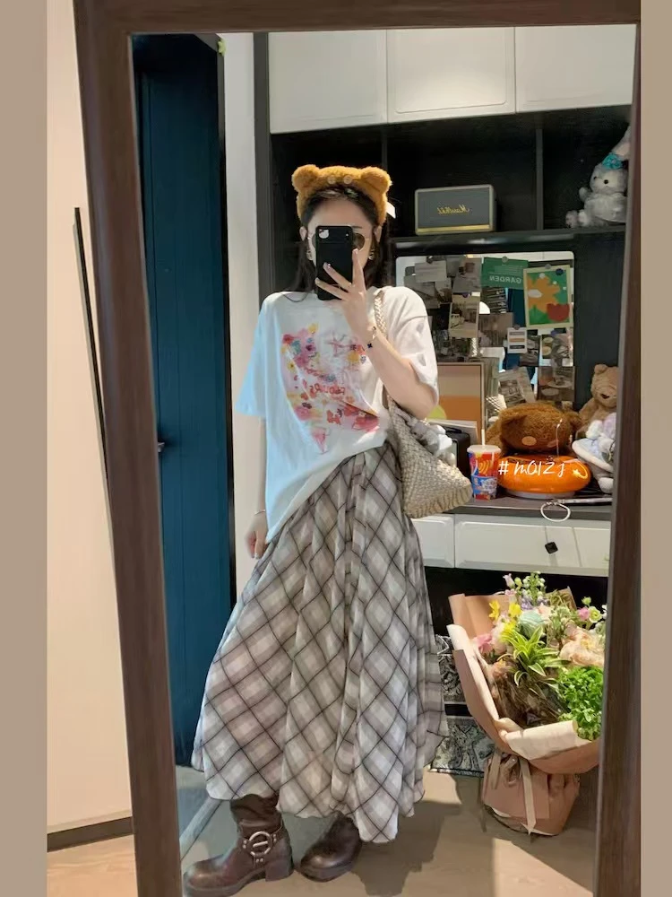 掌柜家新款莫奈花园立体刺绣重工艺钉珠宽松百搭印花t2912