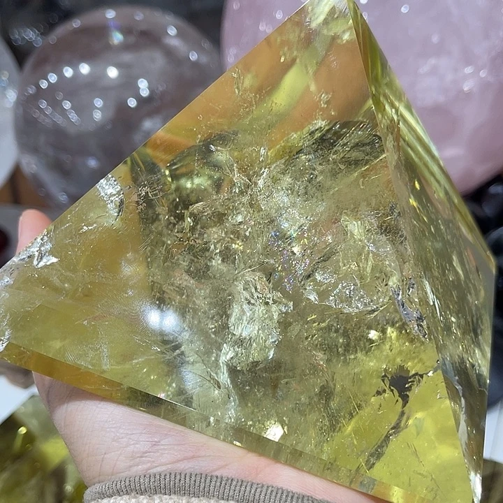 水晶未镶嵌珠宝半成品11厘米