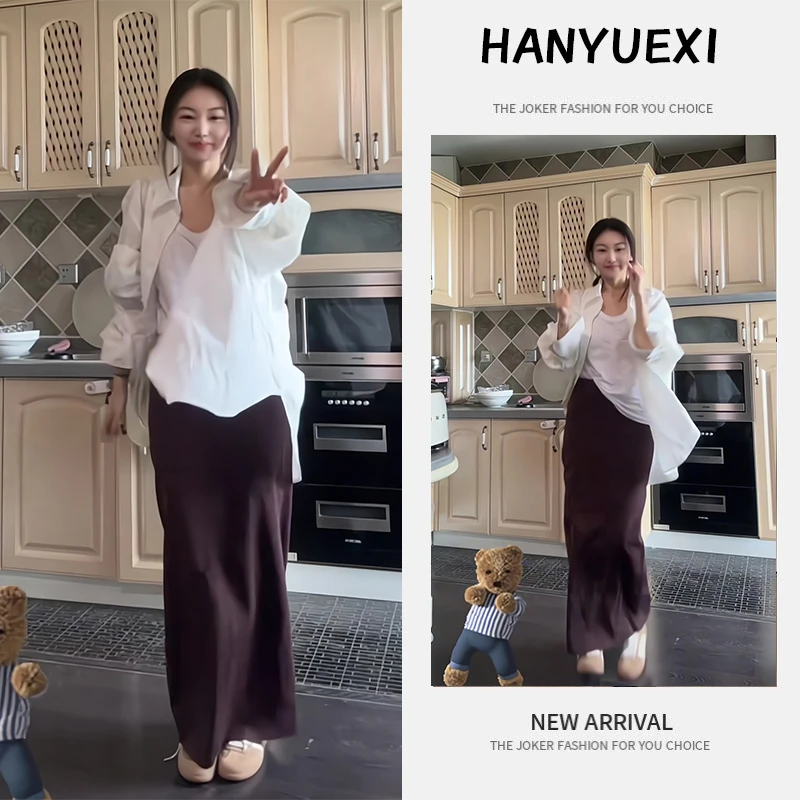 夏季一整套女装2025年新款韩版休闲开衫外套吊带上衣半身裙三件套