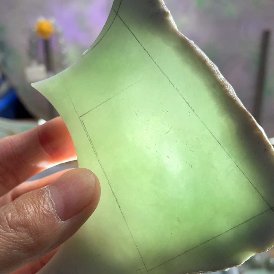 翡翠未镶嵌挂件K缅甸天然翡翠片料