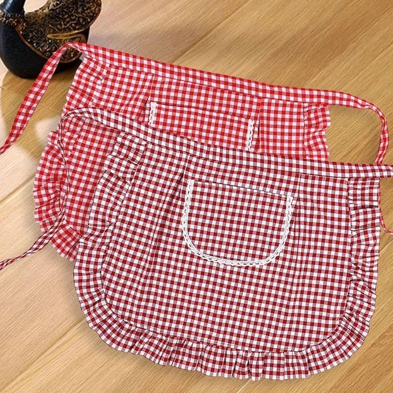 25年新款洋气家用防污半截围腰厨房透气做饭工作服时尚围裙半身款