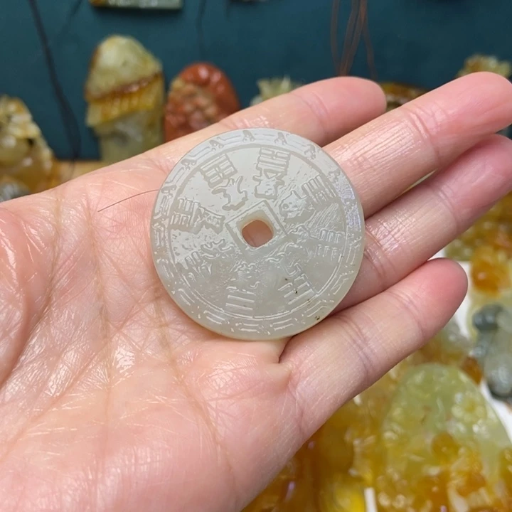蛇纹石玉合金颈饰