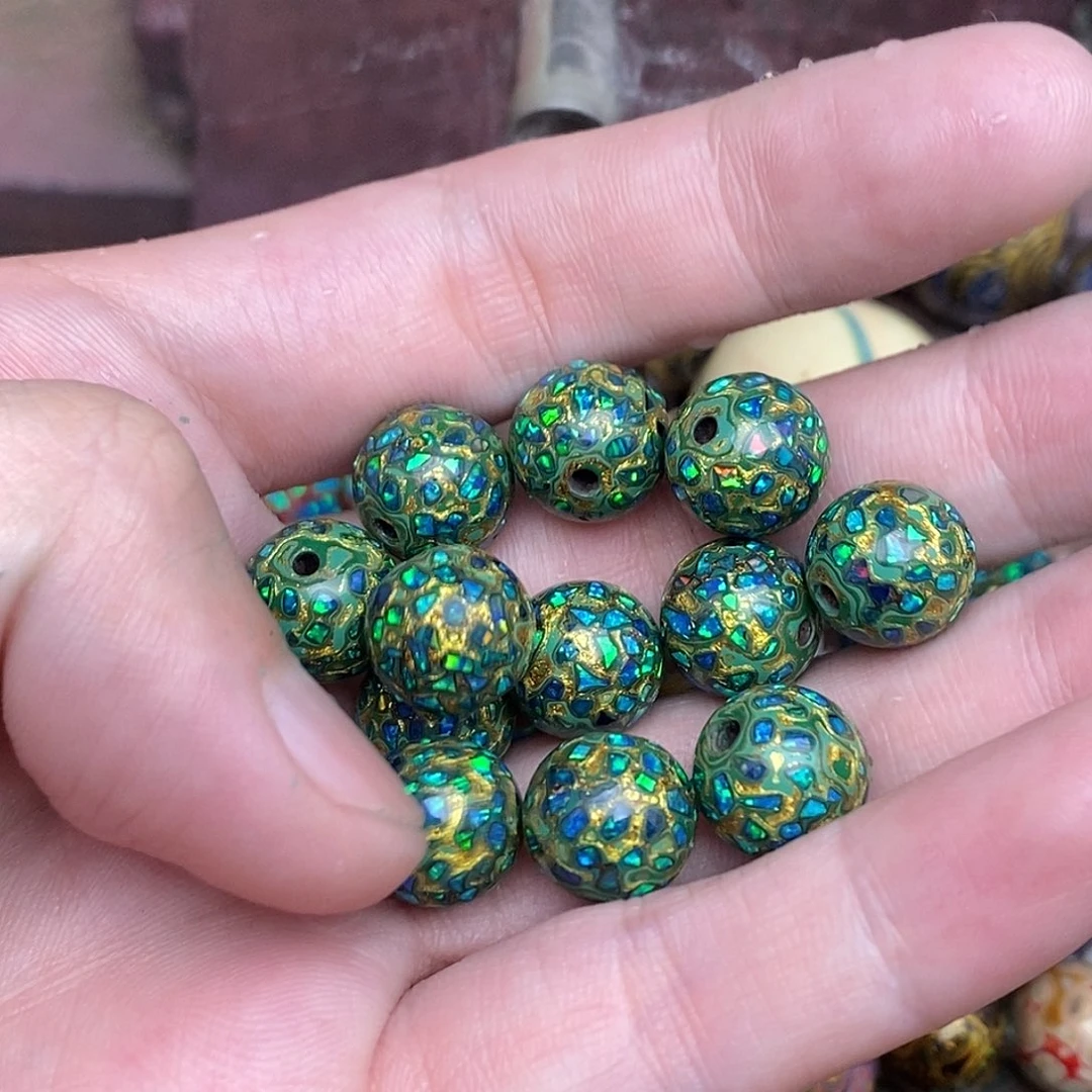 大漆手做工艺珠子