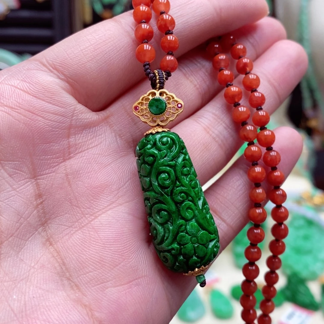 颈饰未镶嵌翡翠翡翠吊坠