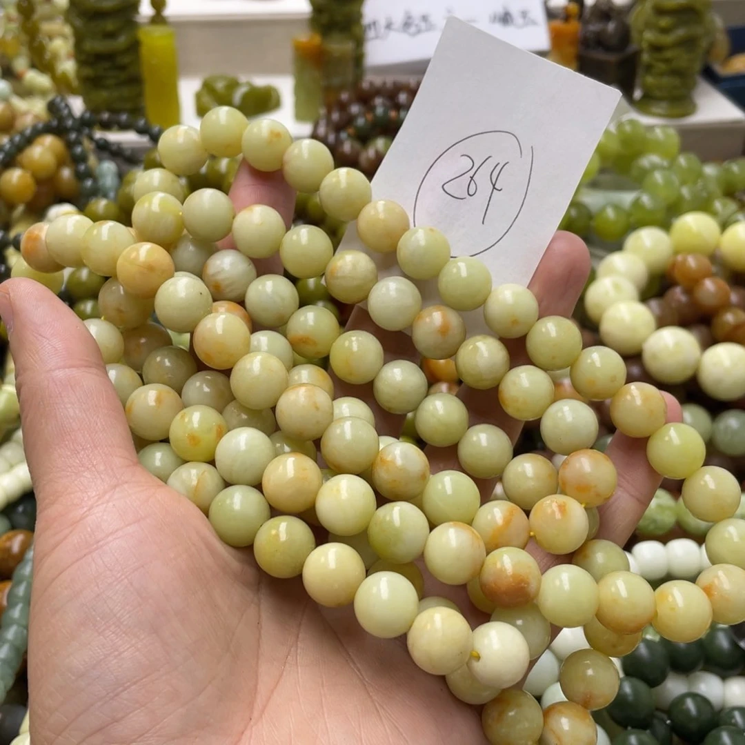 蛇纹石玉手链未镶嵌