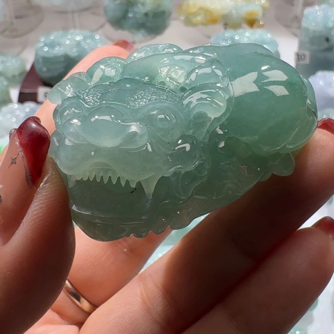 定制翡翠未镶嵌下**人貔貅