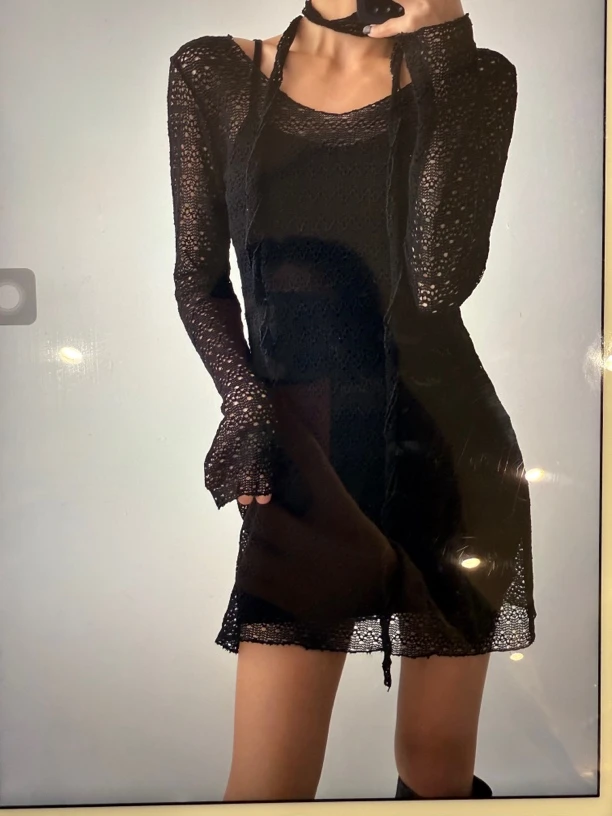 【NO退NO换】狮子姐姐推荐吊带连衣裙两件套白色黑色