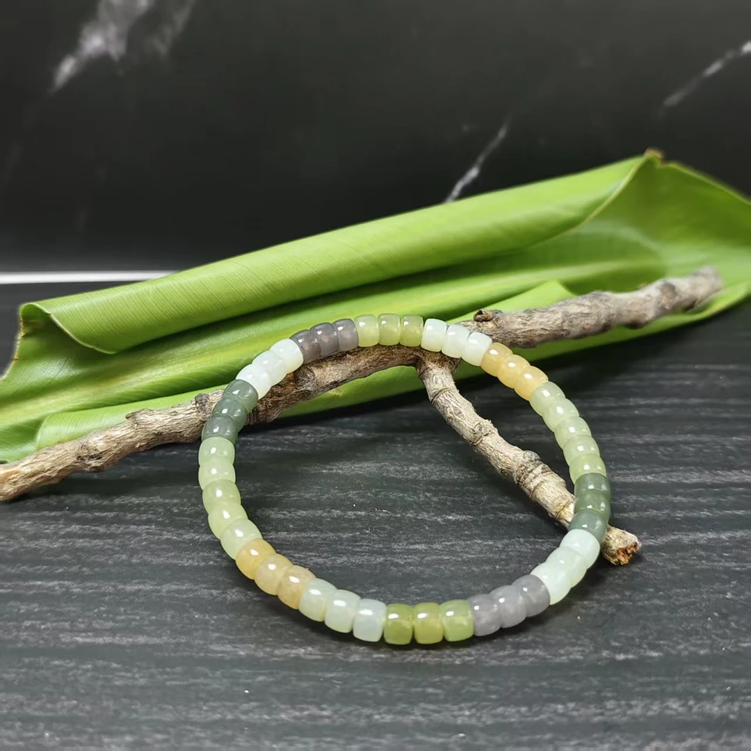 Z和田玉多宝药片珠手串（卡6）2946