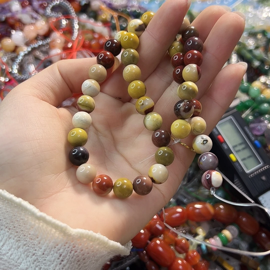 玛瑙/玉髓合金珠宝半成品卡8蛋黄石。一条